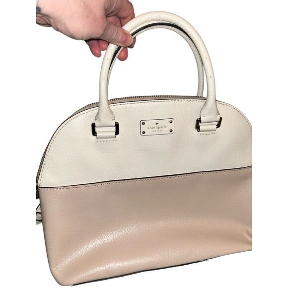 Kate Spade‎ Medium Light Pink and Cream Handbag Purse - Picture 4 of 16